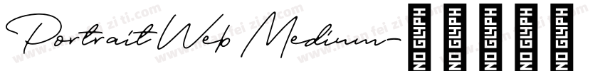 Portrait Web Medium字体转换